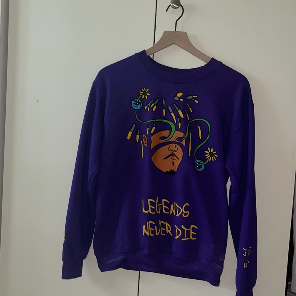 Juice Wrld Purple Sweater